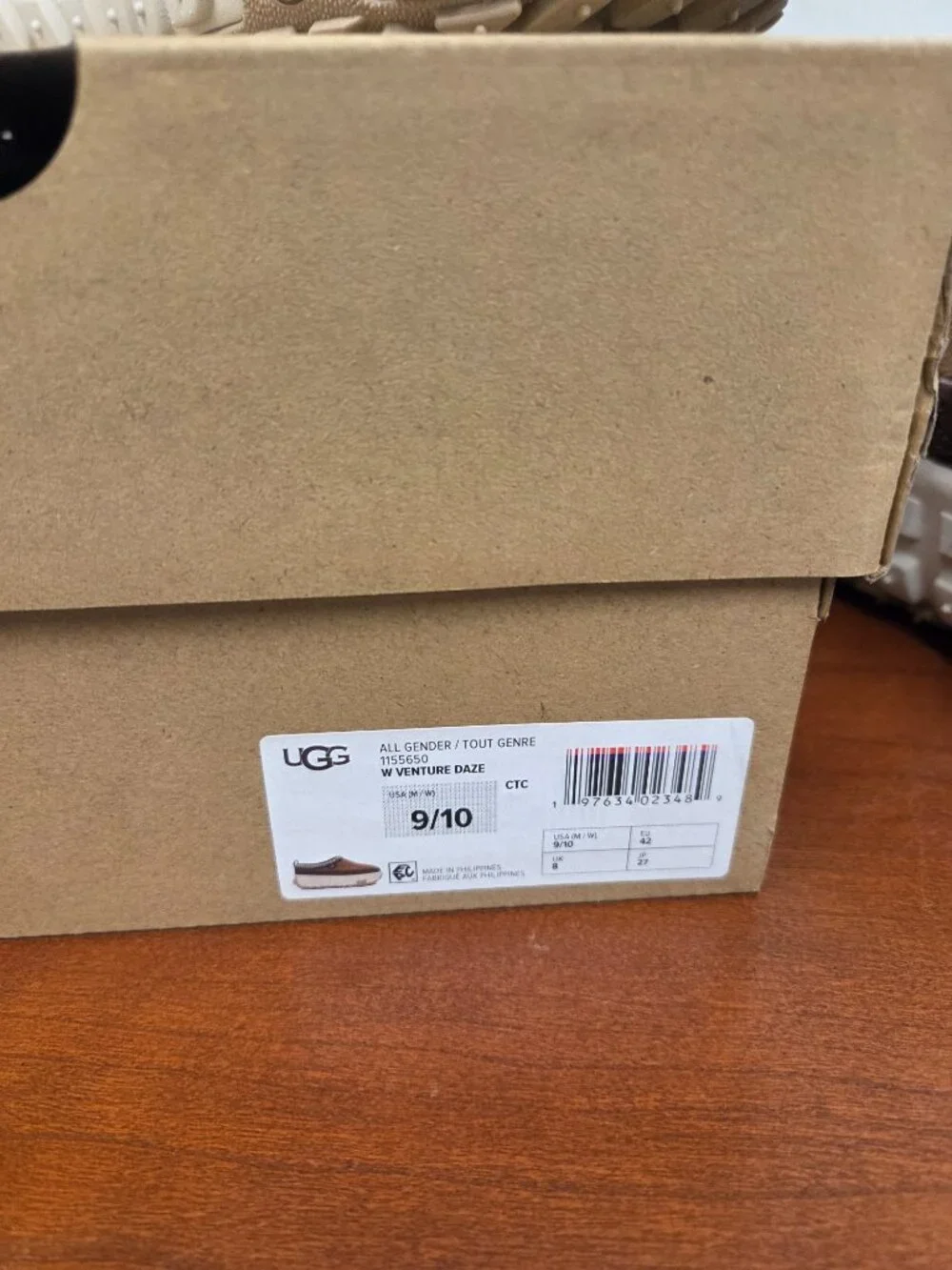 UGG All-Gender Venture Daze Clog Chestnut / Ceramic New Men's 9 Women's 10
